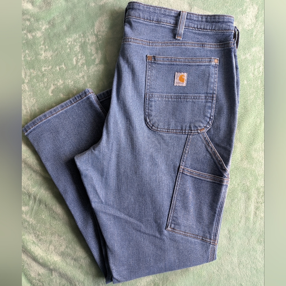 Carhartt Women's Rugged Flex Relaxed Fit Double-Front Jean 18 Regular - Picture 2 of 8